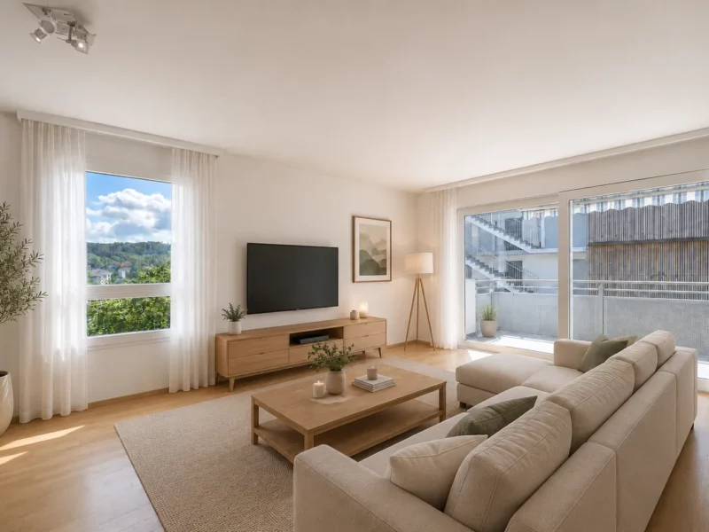 Appartement lumineux de 3.5 pièces avec balcon